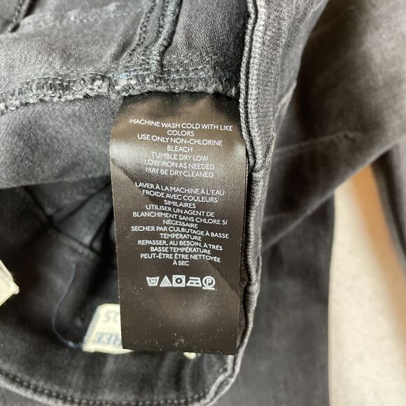 We the Free People Jayde Flare Bell Bottom Jeans Woimens Sz 25 Black Denim - Picture 9 of 12